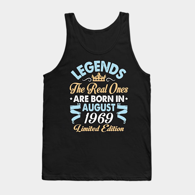 Legends The Real Ones Are Born In August 1959 Happy Birthday 61 Years Old Limited Edition Tank Top by bakhanh123